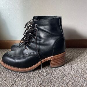 Red Wing Clara Boot Black Size 8.5 Heritage Collection